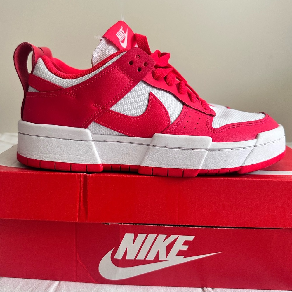 Nike Red and White Sneakers